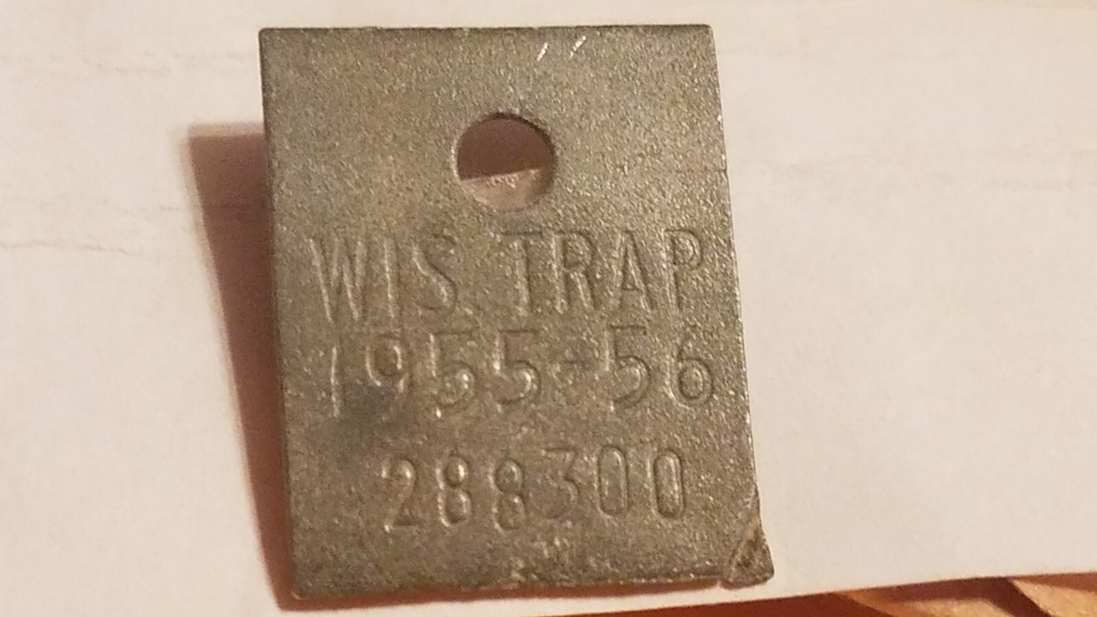 Vtg. (Lot Of 6) Wisconsin Trap Tag's 194445, 4849, 5455, 5556, 57