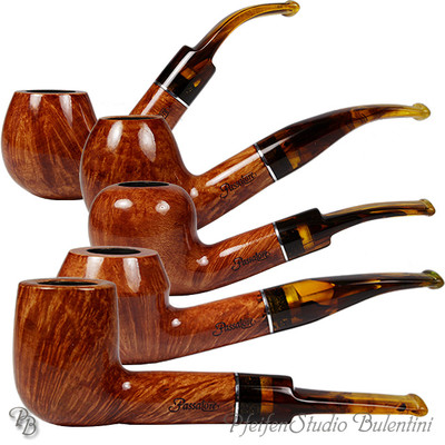 Pfeife Bruyere PASSATORE - AMBER 9mm Filter 6 Modelle zur Auswahl Briar Pipe 