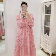 Muslim Women Abaya Dubai Kaftan Evening Gown Ramadan Long Dress Maxi Robe Modest