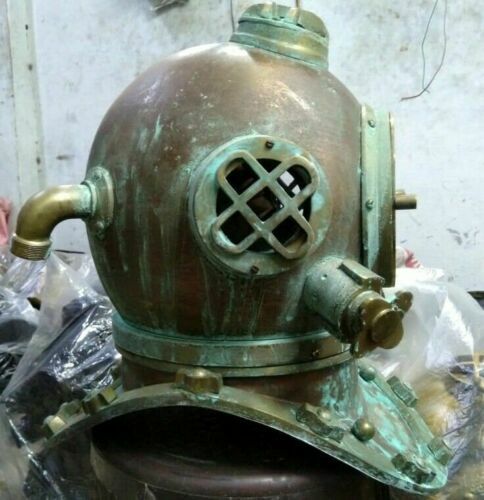 AMÉRICAIN MARINE MARK V Vintage Ancien Style Laiton Fonds Plongée