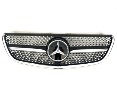 CALANDRE DIAMANT CHROME NOIR LOOK AMG MERCEDES VITO W447 PHASE 1 ET 2 2014-2023 - Image 1 of 3