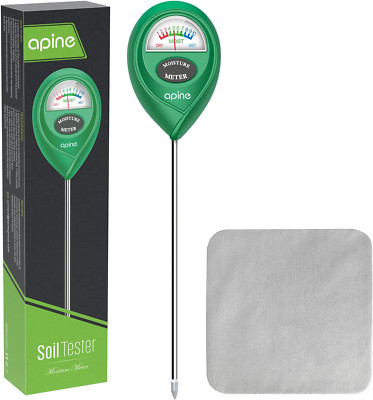 Apine Soil Plants  Moisture Meter, Hydrometer for Plants, Green