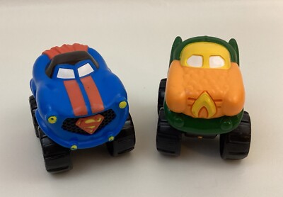 DC Super Friends Speed Squad Hero Drive 4'' Cars Superman Aquaman