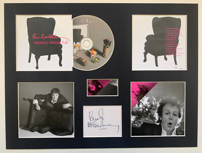 PAUL McCARTNEY - Signed Autographed - MEMORY ALMOST FULL - Album Display Deluxe