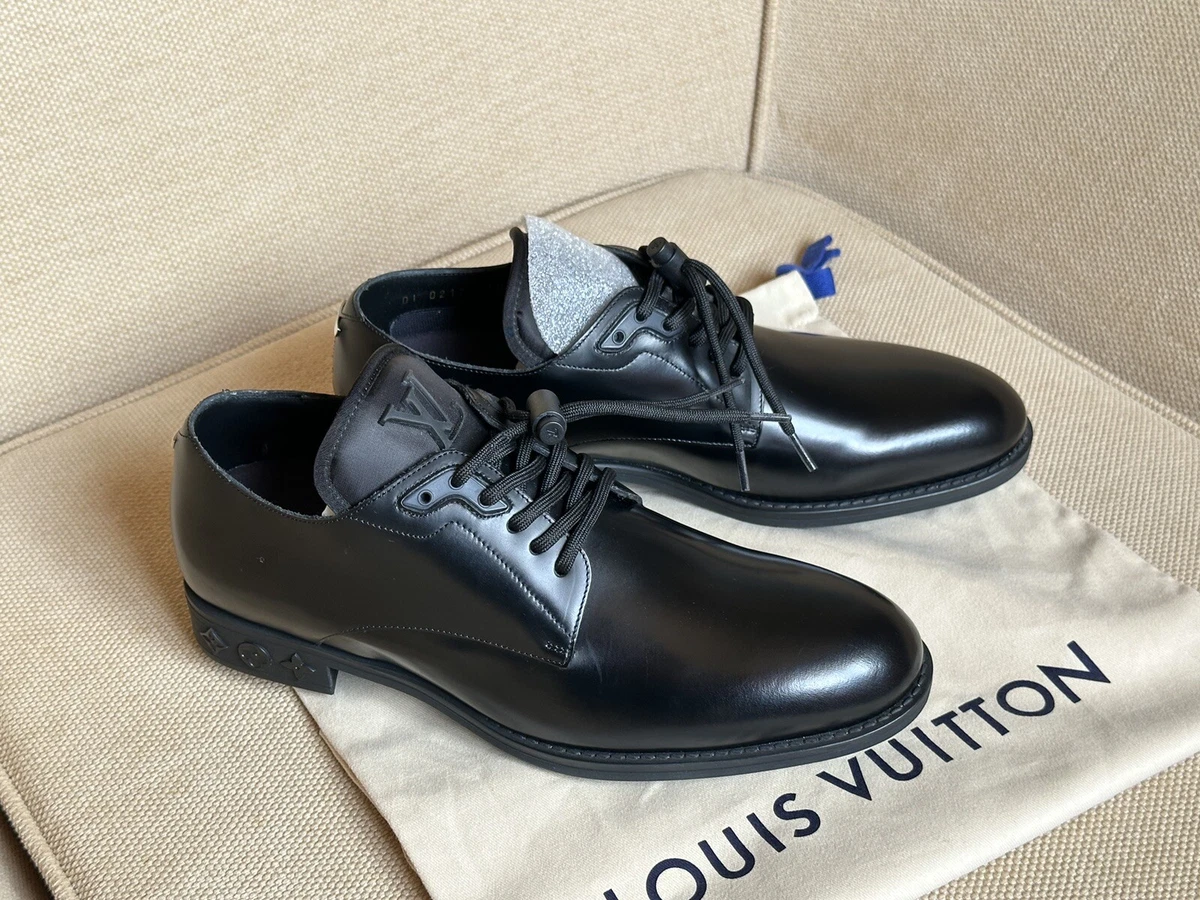 Buy Louis Vuitton shoes Leather men's shoes Lace-up casual shoes