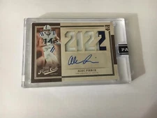 2022 PANINI NFL PRIME CUTS AUTO/PATCH #PC-19 RC ALEC PIERCE COLTS  #8 of 10