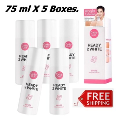 5X Cathy Doll Ready 2 White Boosting Facial Cream Whitening Bright Moisture Pore
