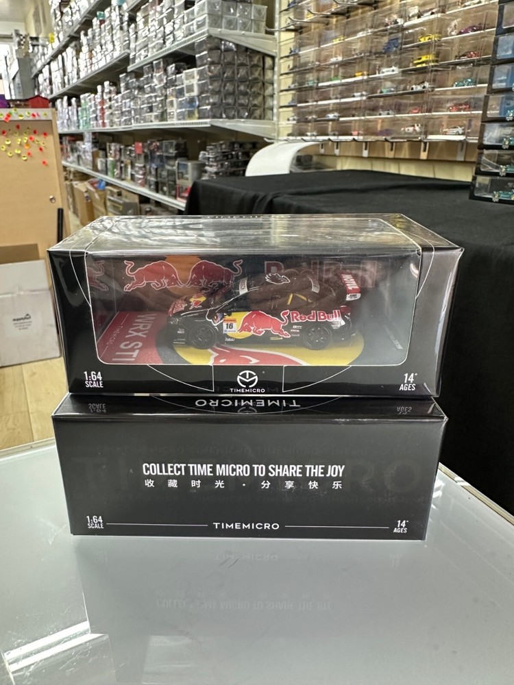 Subaru WRX STI Red Bull Racing 1/64 Diecast Model Car by Time Micro