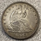 1858 Seated Liberty Half Dollar - XF/AU