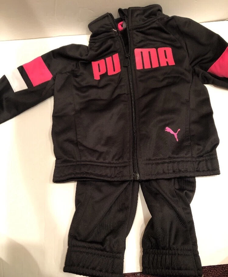 Pink puma hotsell jogging suit