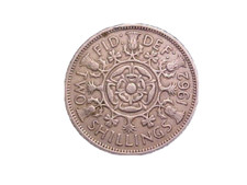 1962 GREAT BRITAIN ELIZABETH II 2 SHILLINGS KM# 906 - VERY NICE CIRC! -c1753xux
