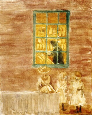 Dream-art Oil painting Shadow-Maurice-Prendergast-oil-painting landscape handmad