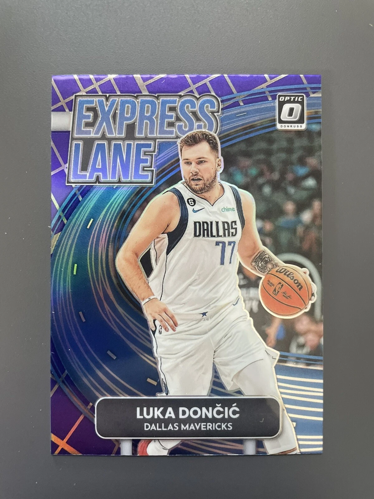 2022-23 Panini Donruss Optic Express Lane Purple Prizm Luka Doncic #5