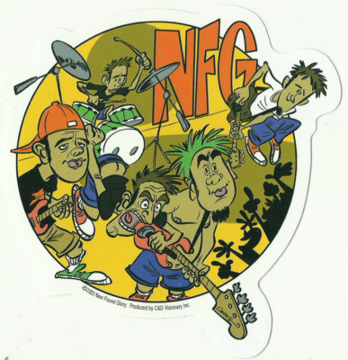 NEW FOUND GLORY sticker 15 - 2003 cat no S-2682 VINYL STICKER official merch OOP