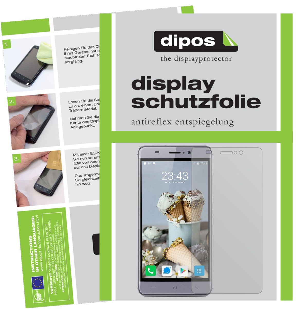 Dipos Display-Schutzfolie Matt – 6 Stück – Passgenau Für Pentax K-1, Anti-Reflex, Kratzfest (3H)