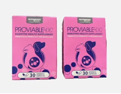 Proviable DC 30 Capsules Cats & Dogs Digestive Health x 2-Pack (BOX MAY VARY)