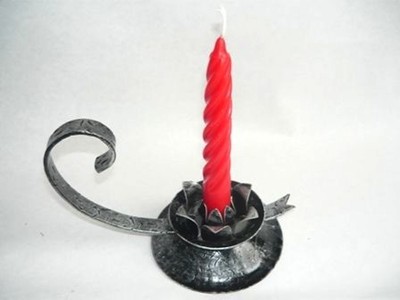 Candelabre Porte-cierges En Fer Forgé – Style Brut, Neuf, Marque Arterameferro
