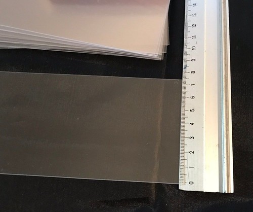 20 x Clear Gloss PVC Plastic Sheet 315x71x0.6mm Model Making Art Craft DIY - Picture 5 of 6