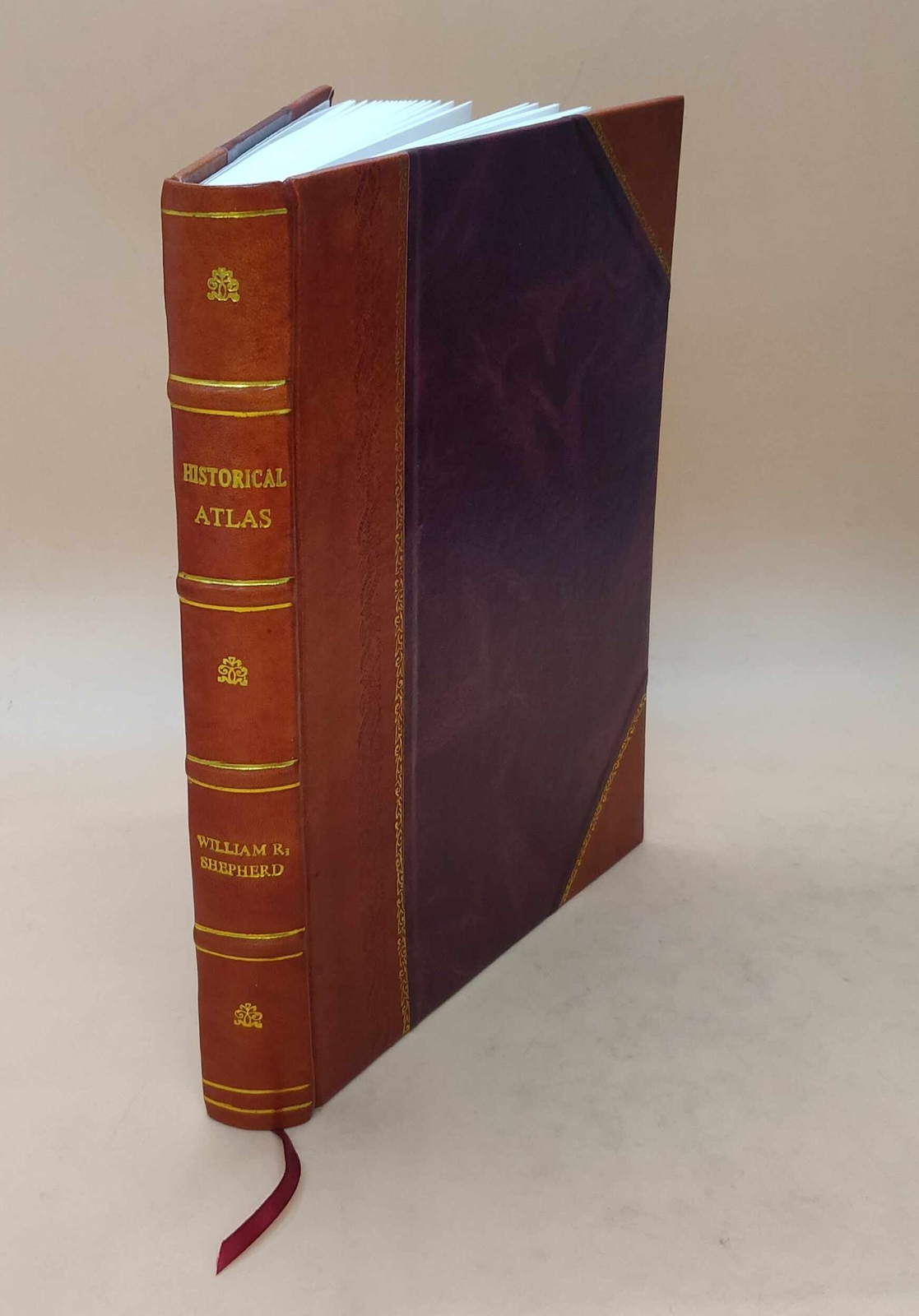 1911 Leather Bound Historical Atlas by William R. Shepherd