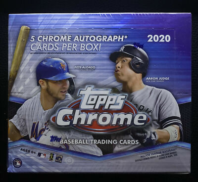 2020 TOPPS CHROME BASEBALL HOBBY JUMBO BOX LOADED