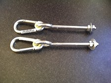 SWING HOOKS 'THROUGH' (PAIR) M12 TO HANG SWING ACCESSORIES FROM-NEW- FREEPOST