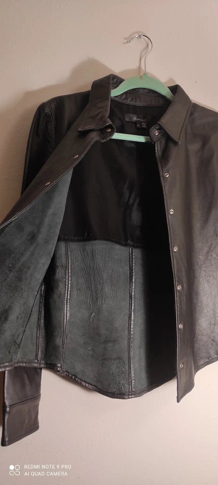 Arden B Leather Shacket Jacket Blazer Casual Fall Streetwear Size L  - Image 3 of 4