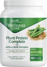 Life Extension Wellness Code® Plant Protein Complete & Amino Acid Complex 450g