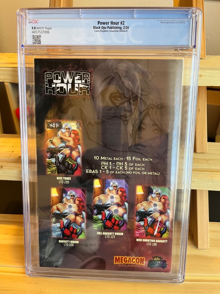 CGC 9.8! Power Hour 2 EBAS MEGACON Comics Kingdom Mary Jane Black Cat