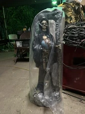 Santa Muerte Negra   , Nueva, Casi 3 Pies De Alto