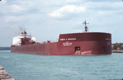 SHIP --- MV JAMES R BARKER (NEEBISH ISLAND MI) ORIGINAL SLIDE 08-13-98 T17-11