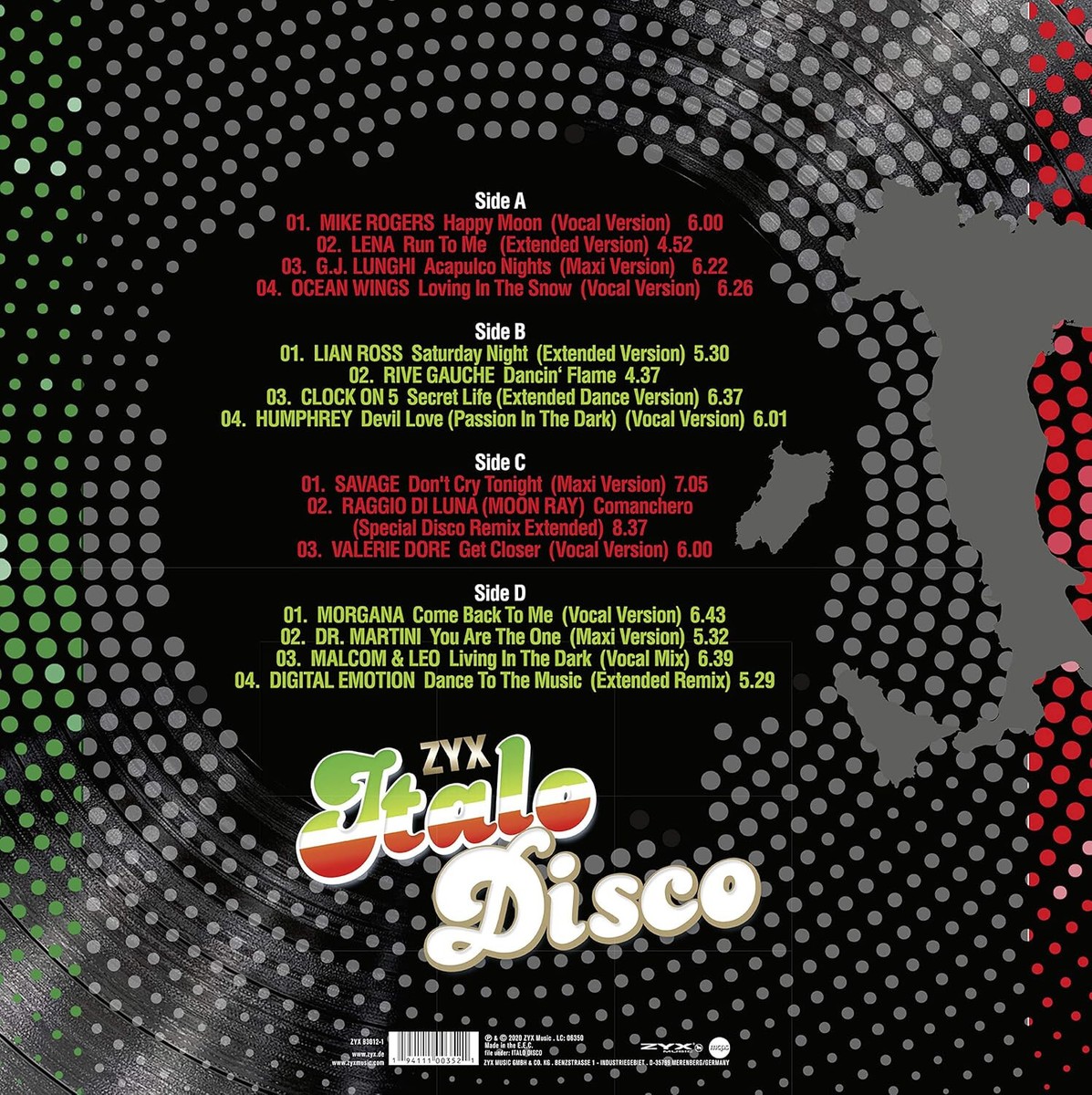 Lp Vinyl ZYX Italo Disco: Best Of Vol.1 by Various Artists 2lps | eBay