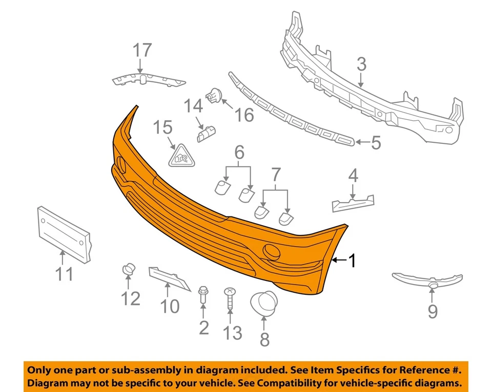 Conjunto de parachoques delantero usado se adapta a: BMW X5 2002 3,0 L sin asistencia de estacionamiento sin cabezal Foto 3 de 4