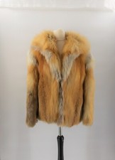 Vintage 1980's Fox Fur, Red Fox Fur Jacket, 1980's Fox Fur Jacket