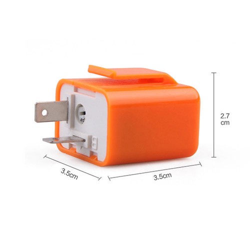 2 Pin Speed Adjustable LED Flasher Relay Motorcycle Turn Signal Indicator 12V - Picture 5 of 6