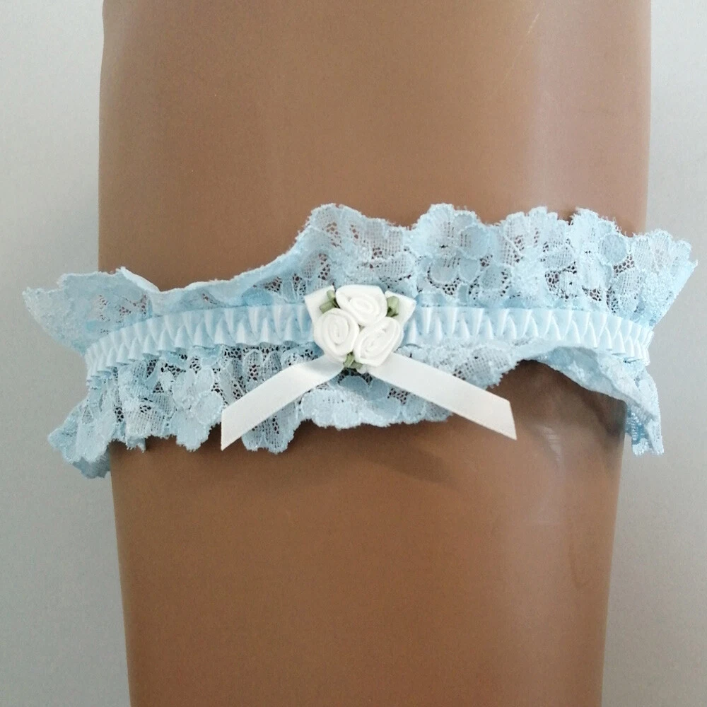 2 Giarrettiere Da Sposa In Pizzo Blu Con Fiocco Di Raso: L'Accessorio Romantico Che Non Può Mancare!