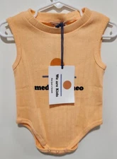 We Are Kids NWT Baby Size 6-12M Peach Mediterraneo Orso Bodysuit