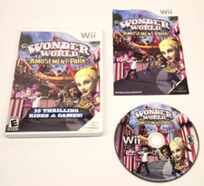 Wonderworld Amusement Park  (Nintendo Wii 2007) Complete Game CIB - Tested