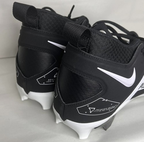 Nike Alpha Menace Pro 3 Mid Black Football Cleats Mens Sz 10.5 NWOB CT6649-001 - Picture 4 of 6
