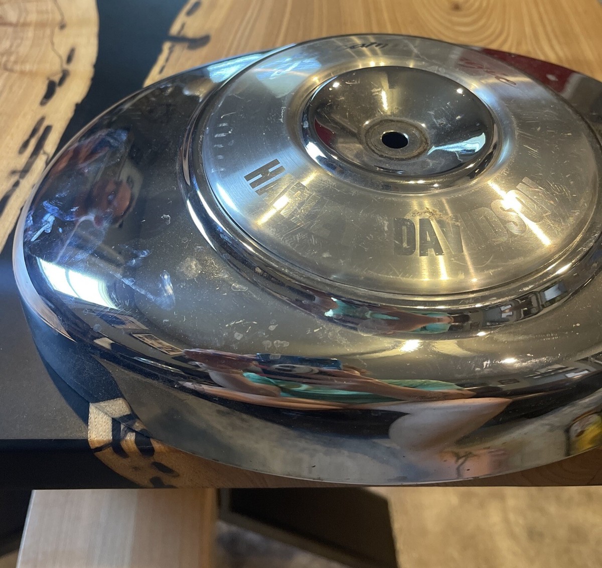 Harley Davidson Screamin Eagle Twin Cam Polished Aluminum Air Cleaner Trim Ring