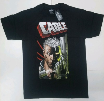 Marvel Deadpool Cable Close up Men's T 
