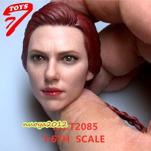 TTTOYS 1/6th Scale Black Widow Scarlett Female Head Sculpt For 12" Action Figure - Picture 6 of 11