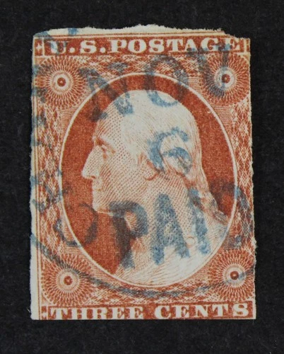 CKStamps: US Stamps Collection Scott#10A 3c Washington Used