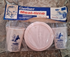 Vintage Gerber Mealtime Set Model P60A In Original Packaging With Nursery Rhyme
