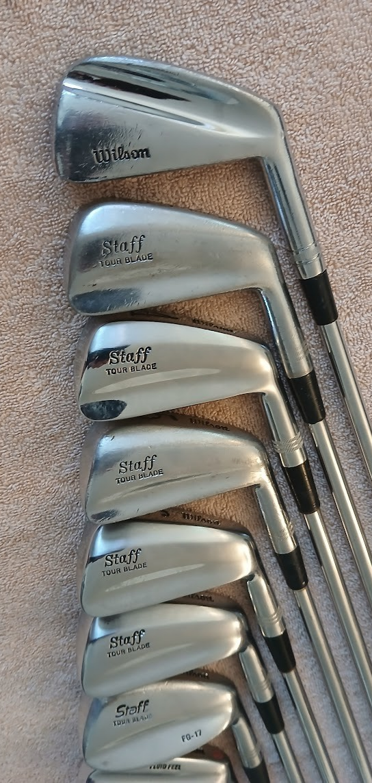 TZ GOLF - VINTAGE RARE Wilson Staff Tour BLADE, D.I., 3-SW Irons