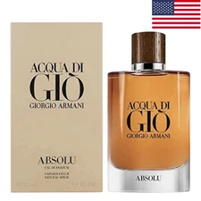 Acqua Di Gio Absolu 4.2 oz EDP by Giorgio Armani for Men New in Box Cologne