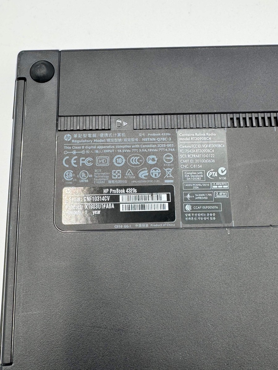 ノートPC probook 4320S HP Probook 4320s Windows 7 Intel i3 2GB 280GB | eBay