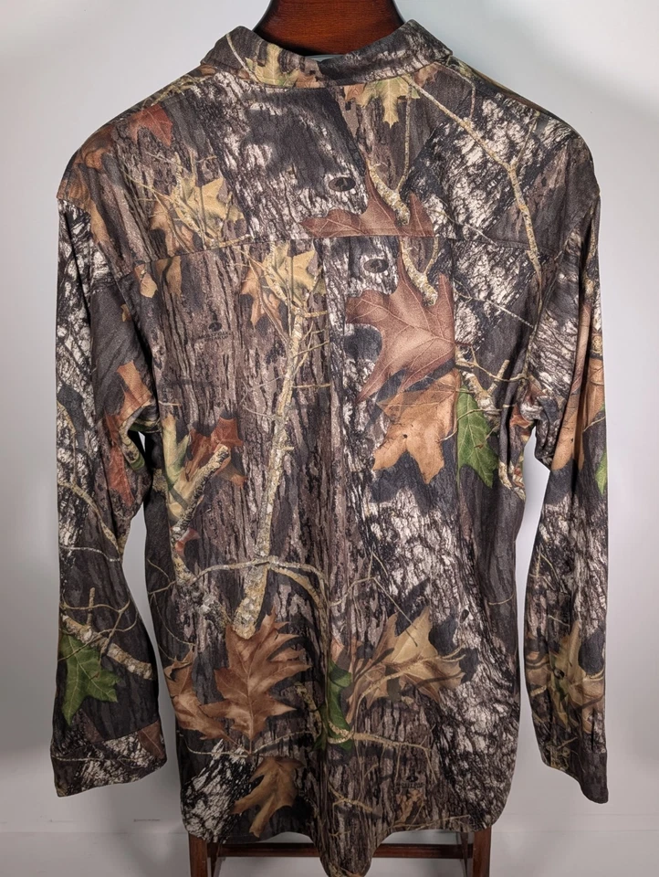 Mens Rocky Mossy Oak Break-Up Camo Scent IQ Atomic LS ButtonUp Shirt Size XL - Image 4 of 4