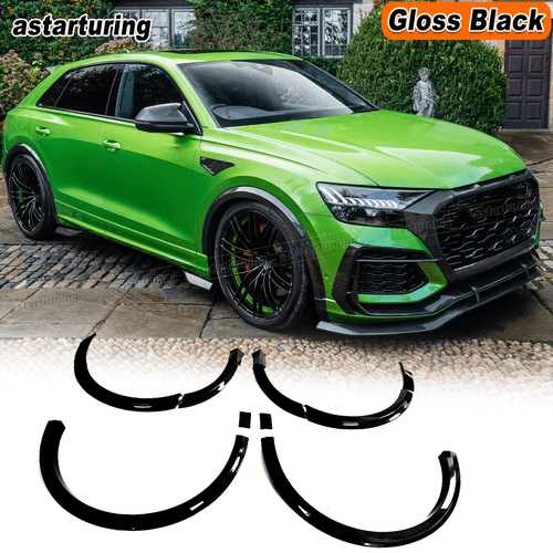 For Audi RS Q8 RSQ8 2020-2024 Gloss Black Wide Fender Flares Wheel Arch Trim Lip - Picture 1 of 7