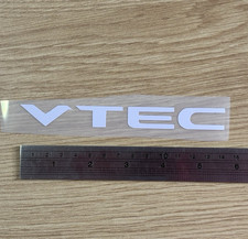 Vtec - Gloss White Logo Racing Drifting Car Truck Vinyl Decal Sticker Graphic