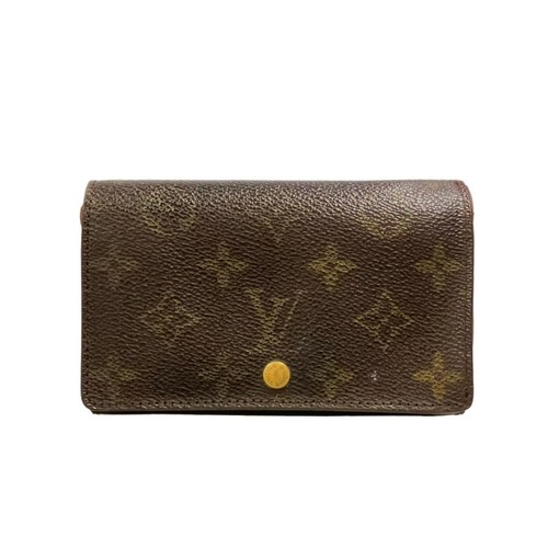Louis Vuitton Monogram Bifold Wallet Brown Women's Used From Japan